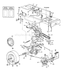 Page J Diagram and Parts List for 13AD674G401 1998 Yard Man Lawn Tractor